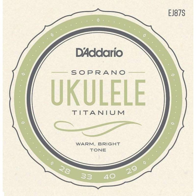 Струны для укулеле D'Addario EJ87S Titamium Soprano 28/29