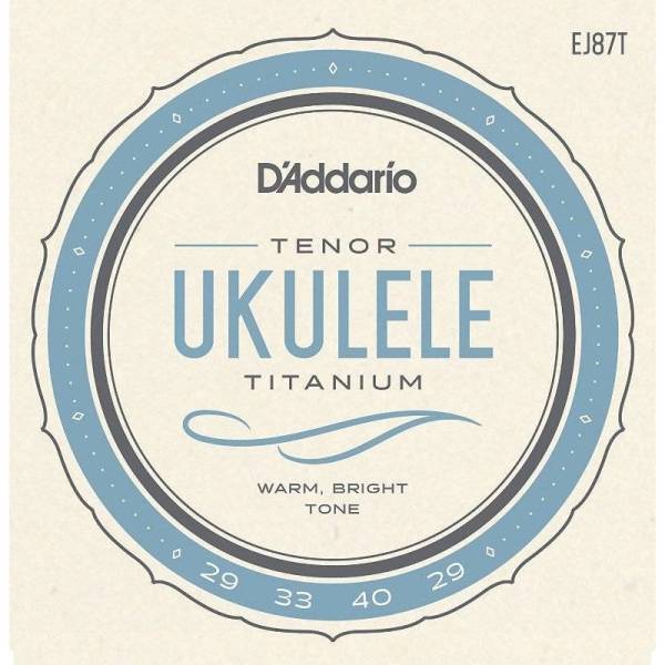 Струни для укулеле D'Addario EJ87T Titanium Tenor 29/29