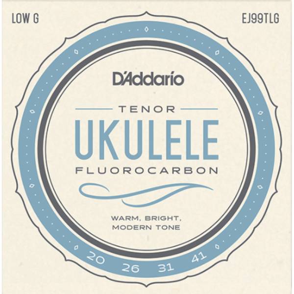 Струны для укулеле D'Addario EJ99TLG Tenor Low G Fluorocarbon