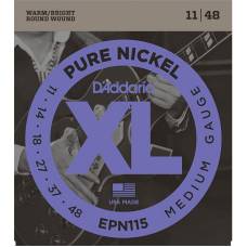 Струни для електрогітари D'Addario EPN115 Pure Nickel Medium 11/48