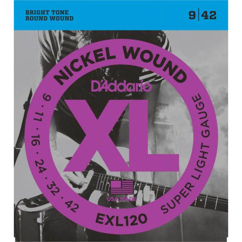 Струны для электрогитары D'Addario EXL120 Super Light 9/42