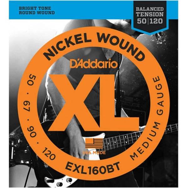 Струни для бас-гітари D'Addario EXL160BT Nickel Wound Balanced Tension Medium Long Scale 50/120