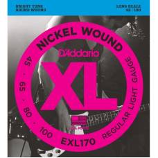 Струни для бас-гітари D'Addario EXL170 Nickel Wound Light 45/100