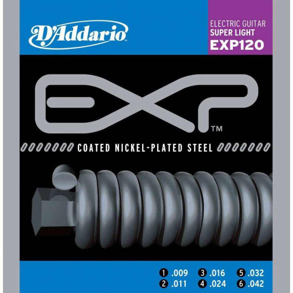 Струни для електрогітари D'Addario EXP120 Super Light 9/42