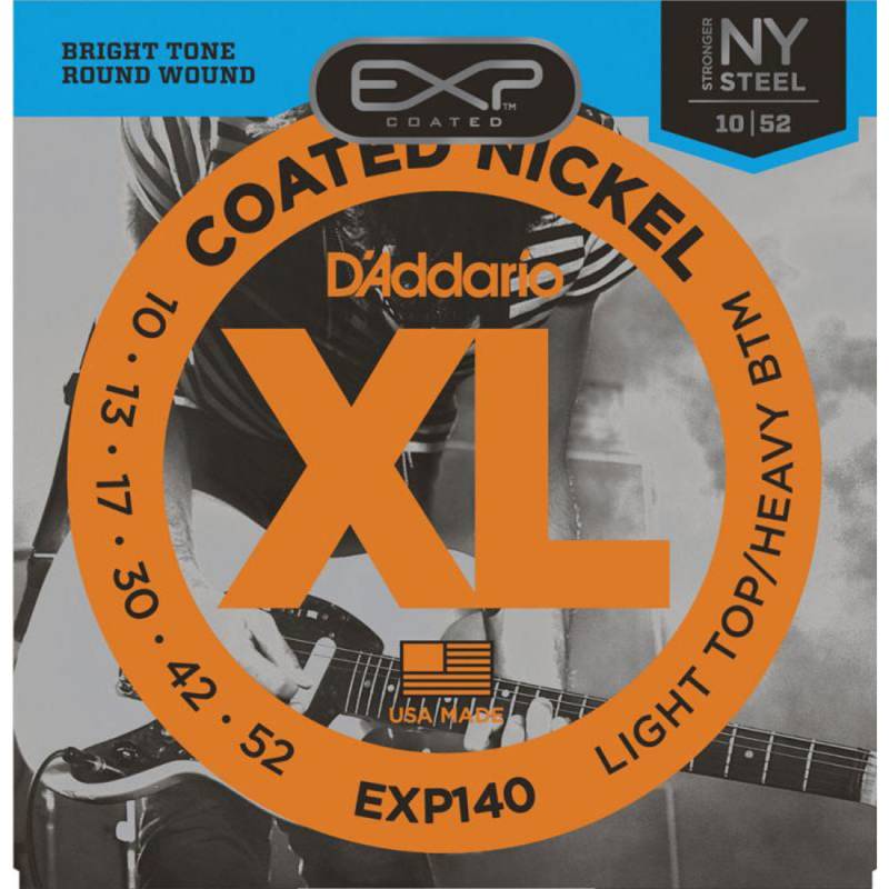 Струни для електрогітари D'Addario EXP140 Light Top/Regular Botom 10/52