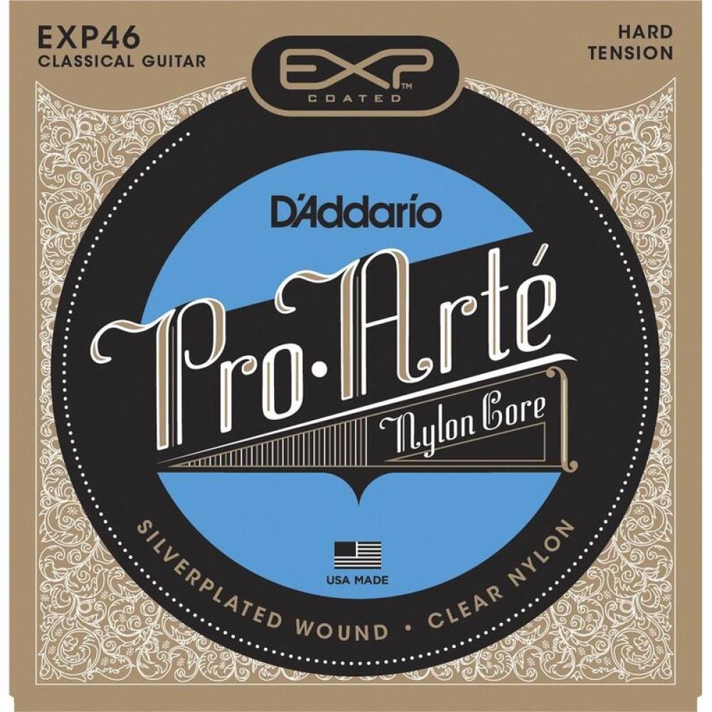 Струны для классической гитары D'Addario EXP46 Coated Hard Tension