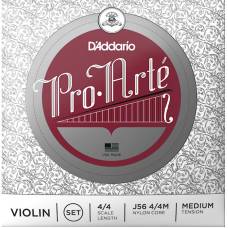 Струни для скрипки D'Addario J56 4/4M Pro-Arte Medium Tension