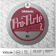 Струны для скрипки D'Addario J56 4/4M Pro-Arte Medium Tension