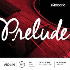 Струны для скрипки D'Addario J810 3/4M Prelude Medium Tension
