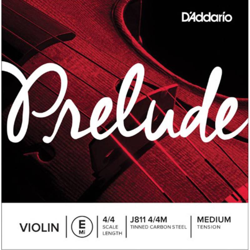 Струна D'Addario J811 4/4M Prelude Violin E Medium Tension