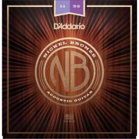 Струни для акустичної гітари D'Addario NB1152 Nickel Bronze Custom Light 11/52