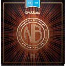 Струни для акустичної гітари D'Addario NB1253 Nickel Bronze Light 12/53