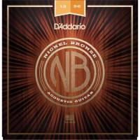 Струны для акустической гитары D'Addario NB1256 Nickel Bronze Light Medium 12/56