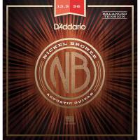 Струни для акустичної гітари D'Addario NB13556BT Nickel Bronze Balanced Tension Light Acoustic Guitar Medium 13,5/56
