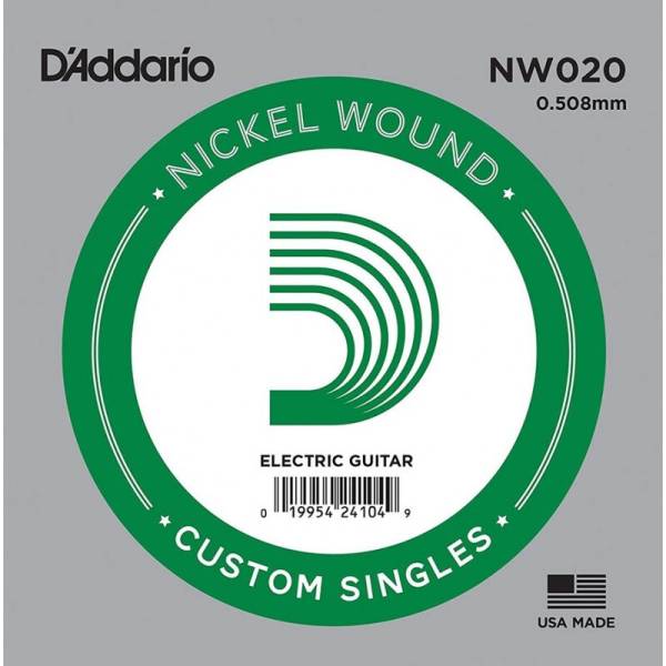 Струна D'Addario NW020 Nickel Wound .020