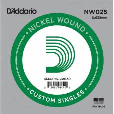 Струна D'Addario NW025 Nickel Wound .025