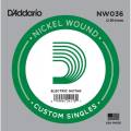 Струна D'Addario NW036 Nickel Wound .036