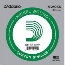 Струна D'Addario NW036 Nickel Wound .036