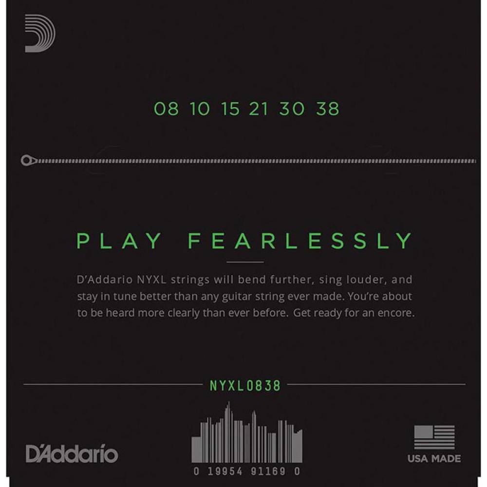 Струни для електрогітари D'Addario NYXL0838 Nickel Wound Extra Super Light 8/38