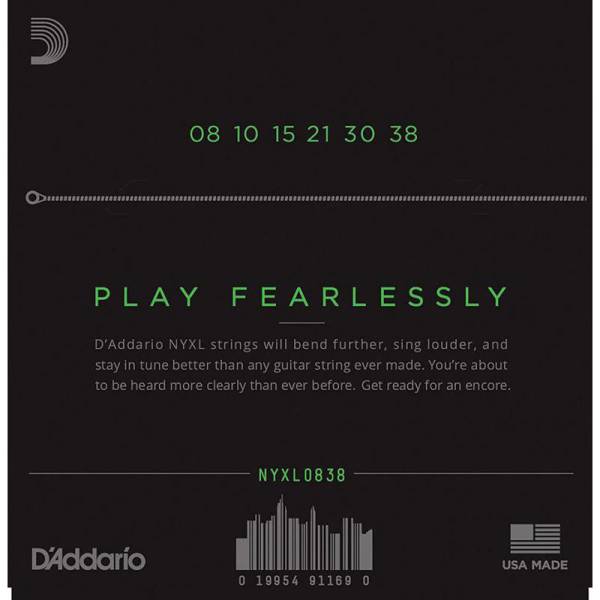 Струни для електрогітари D'Addario NYXL0838 Nickel Wound Extra Super Light 8/38
