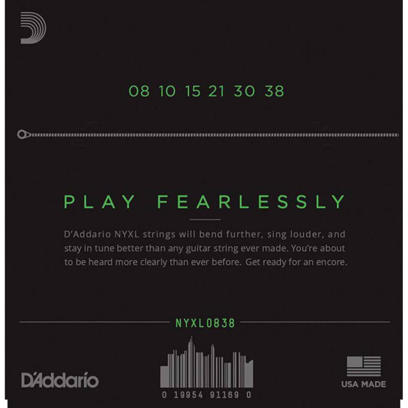 Струни для електрогітари D'Addario NYXL0838 Nickel Wound Extra Super Light 8/38