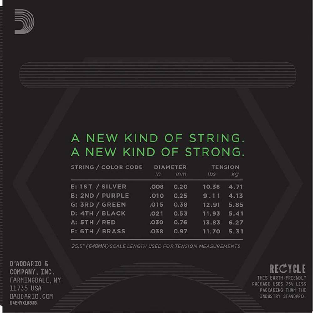 Струни для електрогітари D'Addario NYXL0838 Nickel Wound Extra Super Light 8/38
