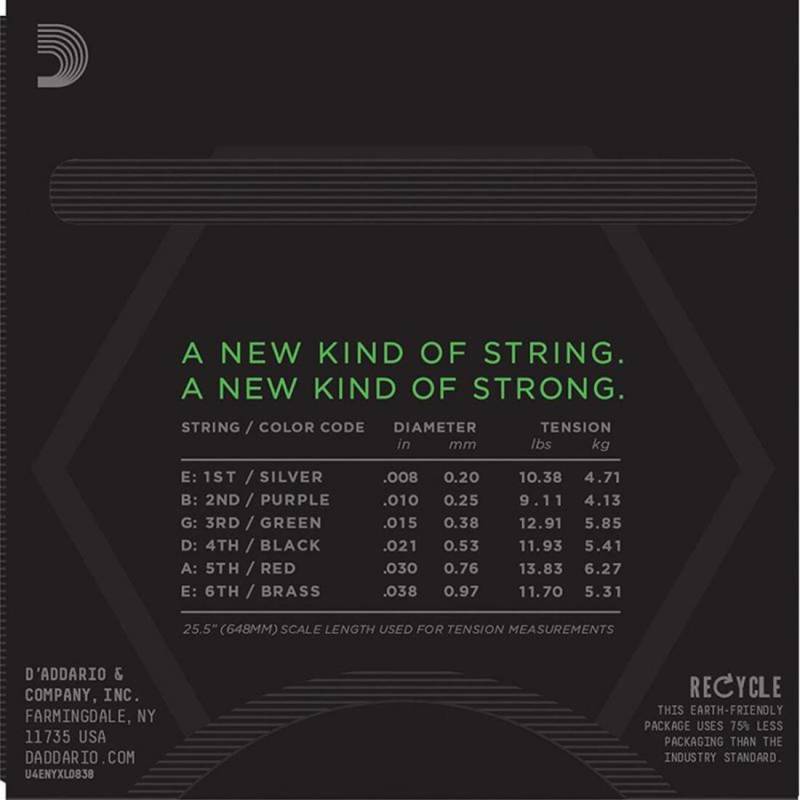 Струни для електрогітари D'Addario NYXL0838 Nickel Wound Extra Super Light 8/38