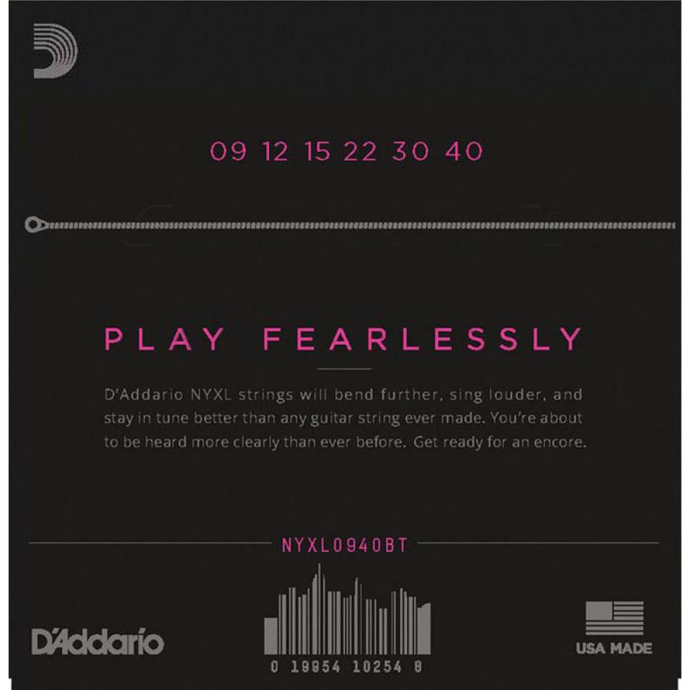 Струни для електрогітари D'Addario NYXL0940BT Nickel Wound Super Light Balanced Tension 9/40