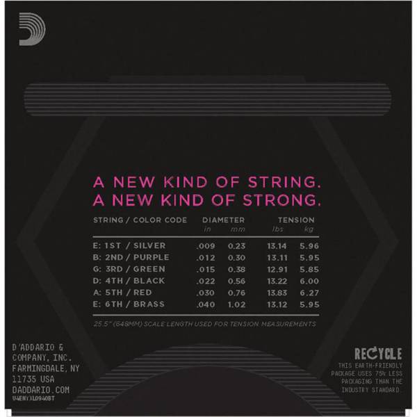 Струни для електрогітари D'Addario NYXL0940BT Nickel Wound Super Light Balanced Tension 9/40