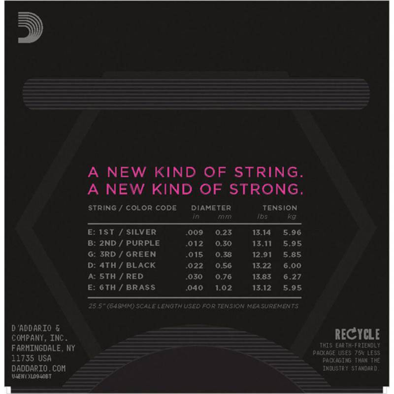 Струни для електрогітари D'Addario NYXL0940BT Nickel Wound Super Light Balanced Tension 9/40
