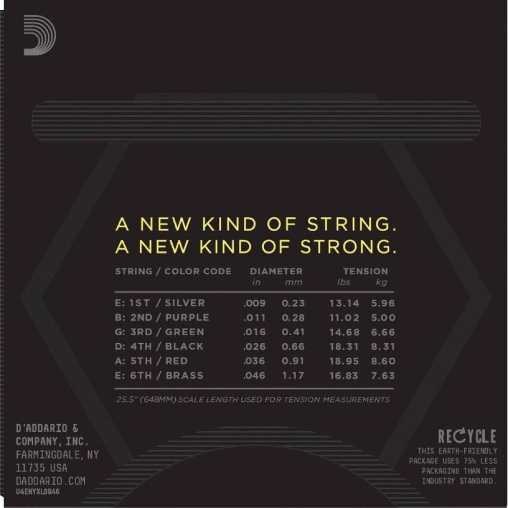 Струни для електрогітари D'Addario NYXL0946 Super Top / Regular Bottom 9/46