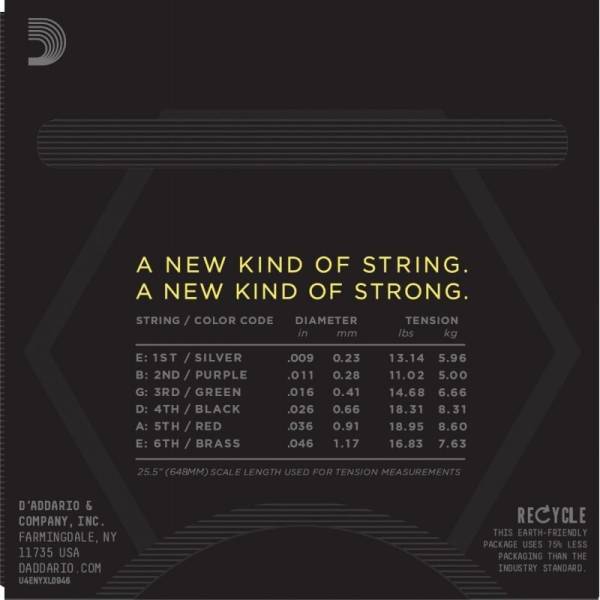 Струни для електрогітари D'Addario NYXL0946 Super Top / Regular Bottom 9/46