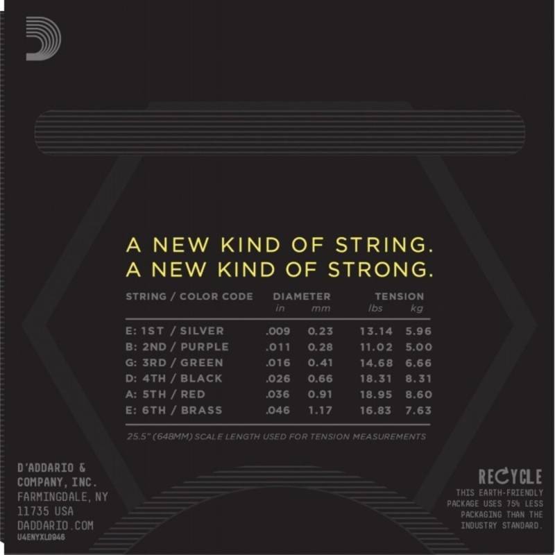 Струны для электрогитары D'Addario NYXL0946 Super Top / Regular Bottom 9/46