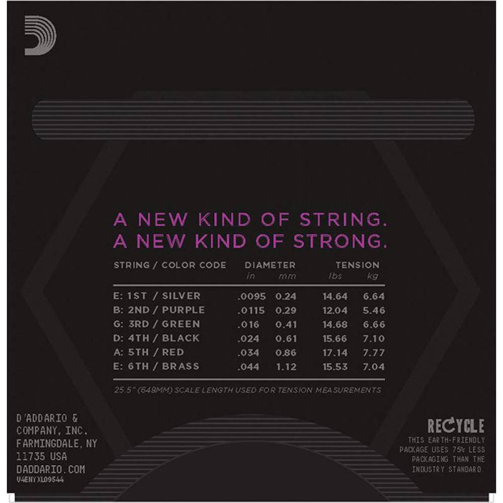 Струни для електрогітари D'Addario NYXL09544 Nickel Wound Super Light Plus 9.5/44