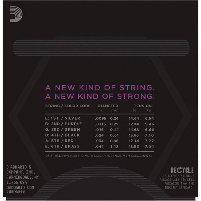 Струни для електрогітари D'Addario NYXL09544 Nickel Wound Super Light Plus 9.5/44