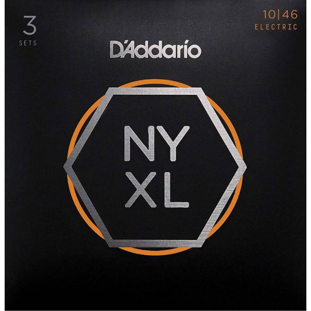 Струни для електрогітари 3 Sets D'Addario NYXL1046-3P Nickel Wound Regular Light 10/46