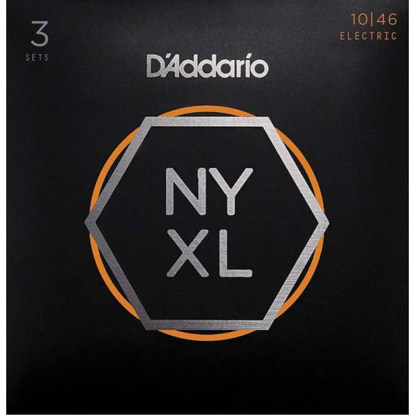 Струни для електрогітари 3 Sets D'Addario NYXL1046-3P Nickel Wound Regular Light 10/46