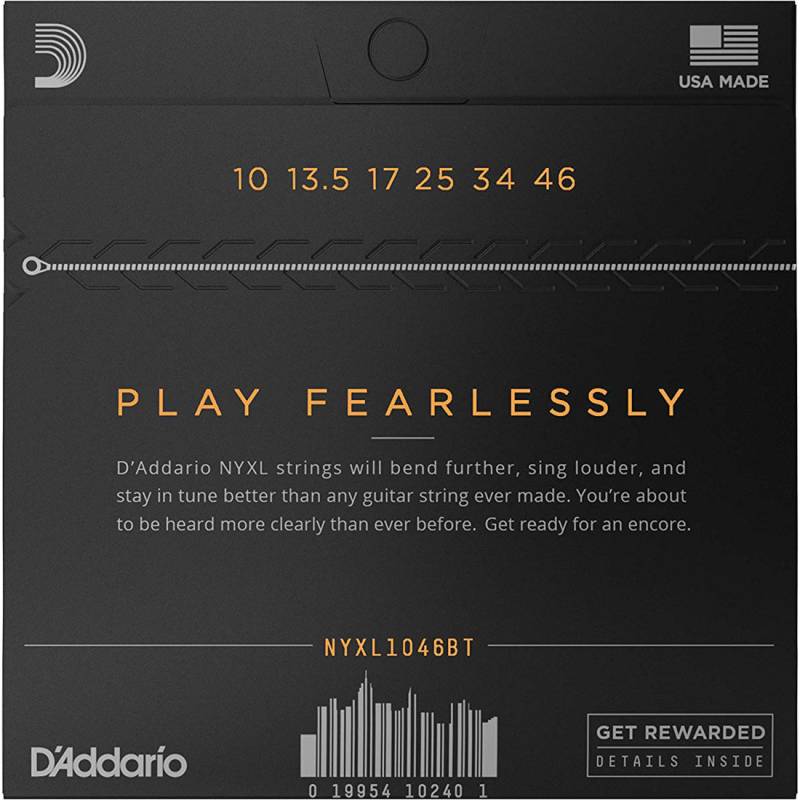 Струни для електрогітари D'Addario NYXL1046BT Nickel Wound Balanced Tension Regular Light 10/46