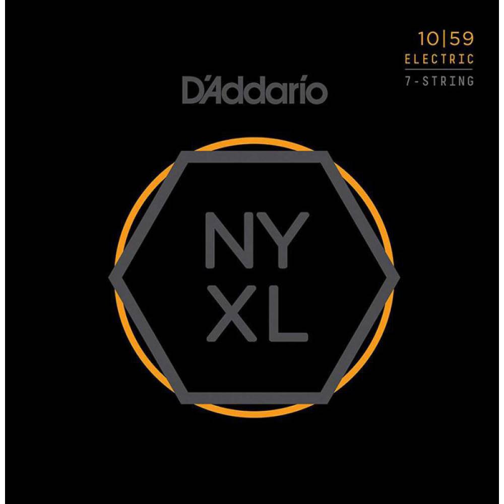 Струни для електрогітари D'Addario NYXL1059 Nickel Wound Regular Light 7-Strings 10/59