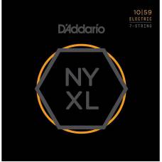 Струны для электрогитары D'Addario NYXL1059 Nickel Wound Regular Light 7-Strings 10/59