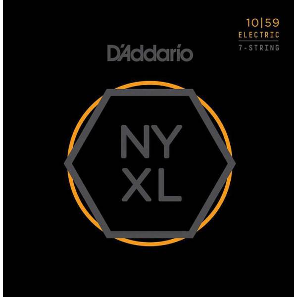 Струни для електрогітари D'Addario NYXL1059 Nickel Wound Regular Light 7-Strings 10/59