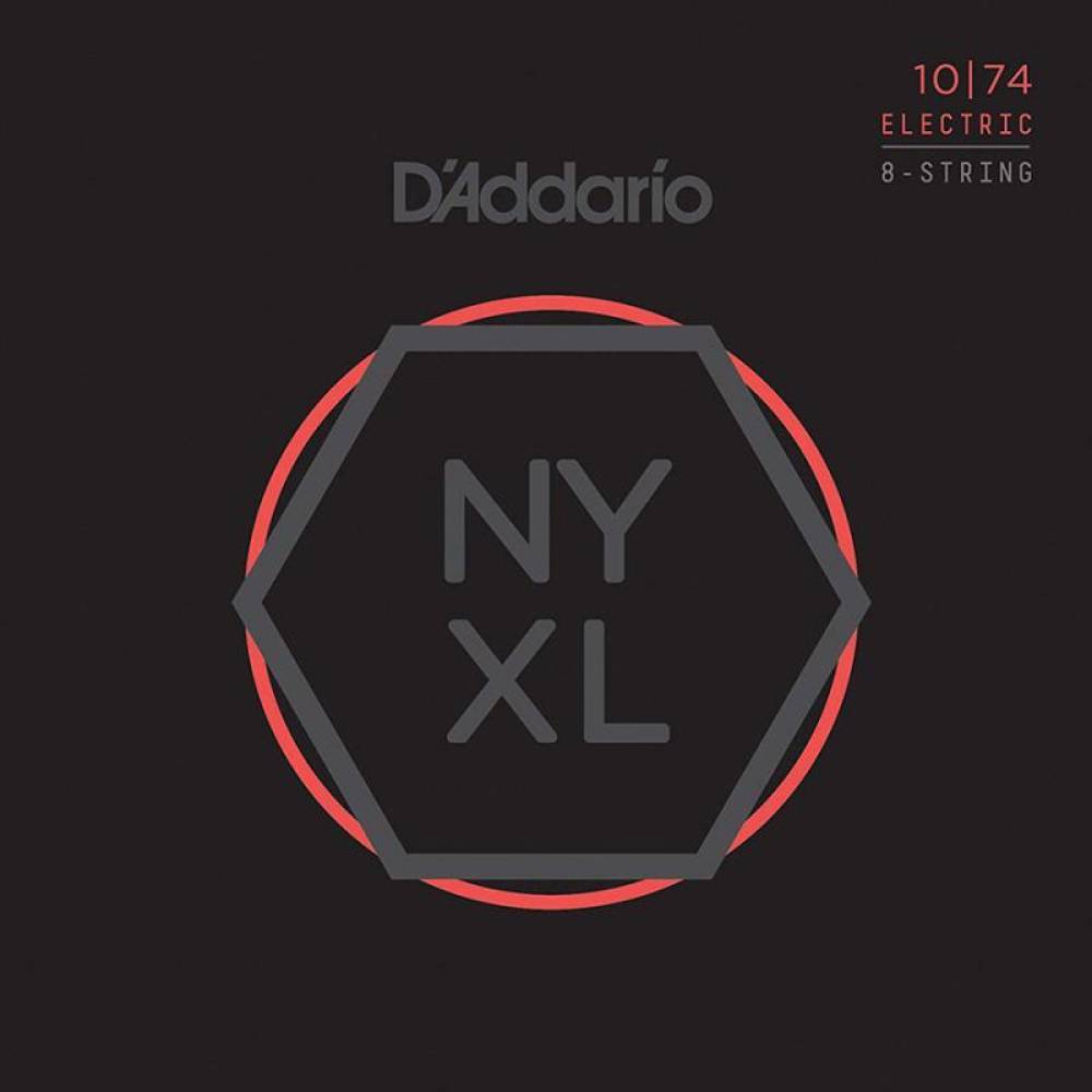 Струни для електрогітари D'Addario NYXL1074 Nickel Wound Light Top/Heavy Bottom 8-Strings 10/74