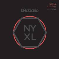 Струни для електрогітари D'Addario NYXL1074 Nickel Wound Light Top/Heavy Bottom 8-Strings 10/74