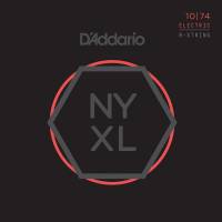 Струны для электрогитары D'Addario NYXL1074 Nickel Wound Light Top/Heavy Bottom 8-Strings 10/74