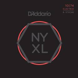 Струни для електрогітари D'Addario NYXL1074 Nickel Wound Light Top/Heavy Bottom 8-Strings 10/74