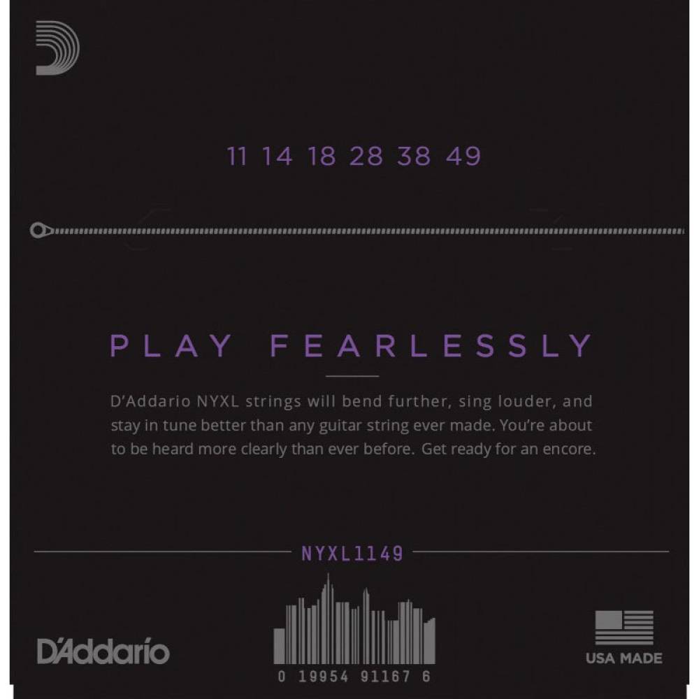 Струни для електрогітари D'Addario NYXL1149 Nickel Wound Medium 11/49