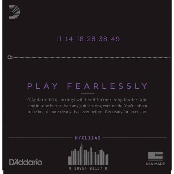 Струни для електрогітари D'Addario NYXL1149 Nickel Wound Medium 11/49