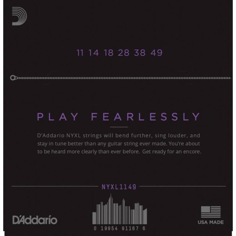 Струни для електрогітари D'Addario NYXL1149 Nickel Wound Medium 11/49