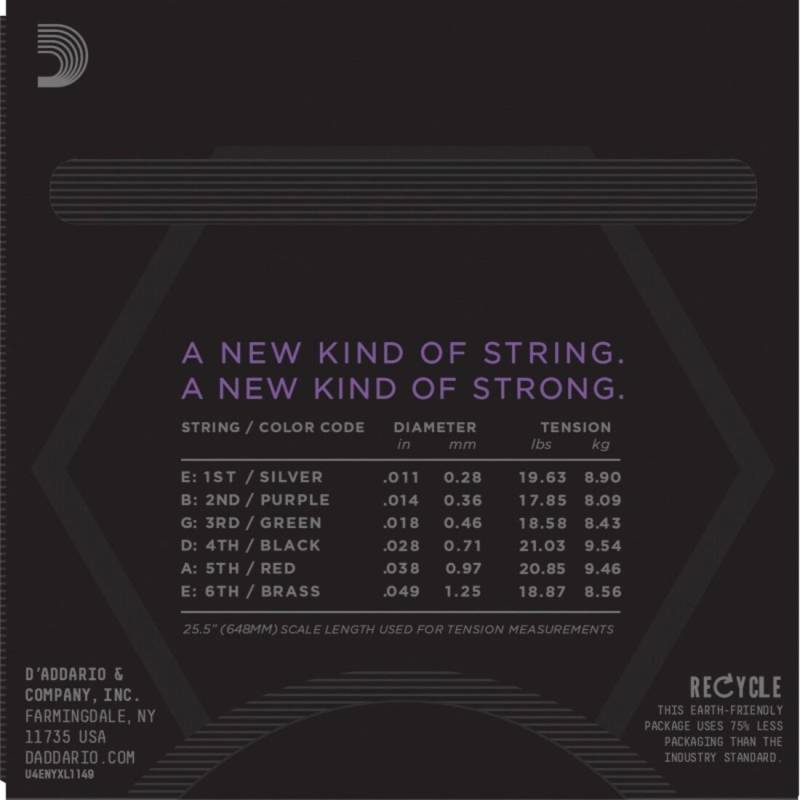 Струни для електрогітари D'Addario NYXL1149 Nickel Wound Medium 11/49