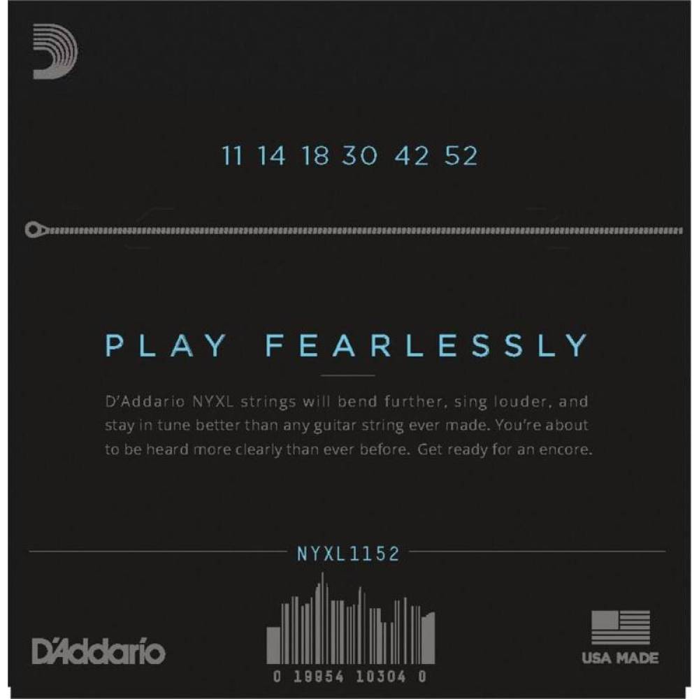 Струни для електрогітари D'Addario NYXL1152 Medium Top / Heavy Bottom 11/52